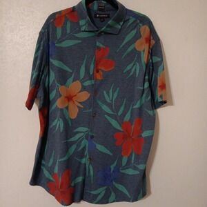 Cremieux Men's Button-up Shirt Sz. XXL Hawaiian Floral  Short Sleeve